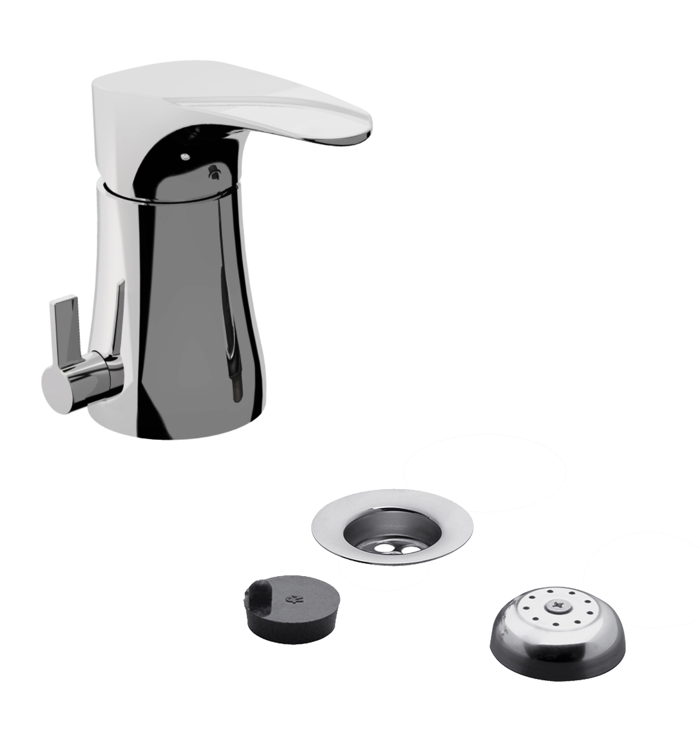 Single handle bidet set