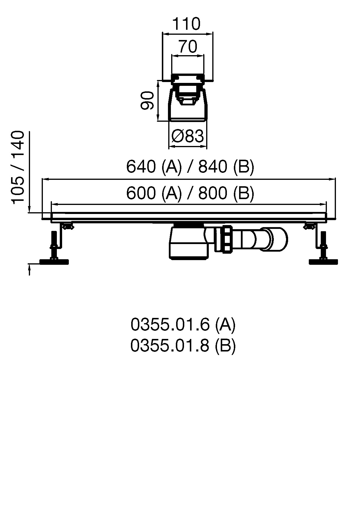 Linear Drainage Grid 60 cm