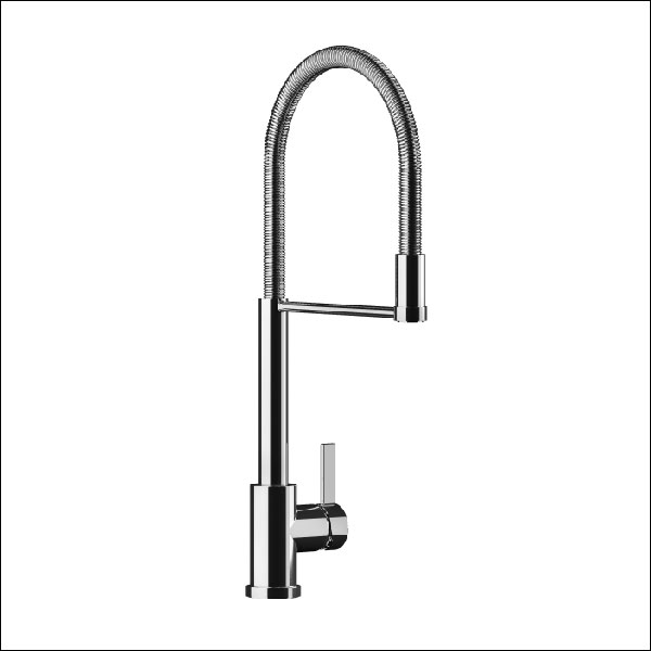 Single handle deck mount kitchen mixer