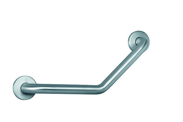 Inclined grab bar