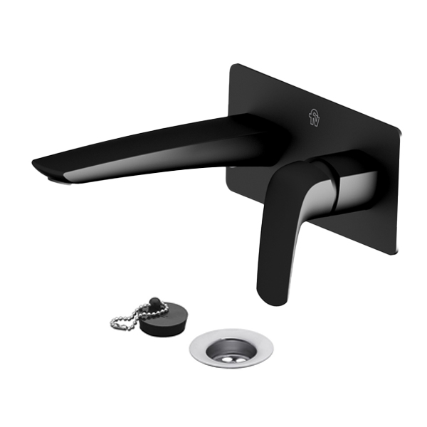 Single handle wall-mounted lavatory faucet