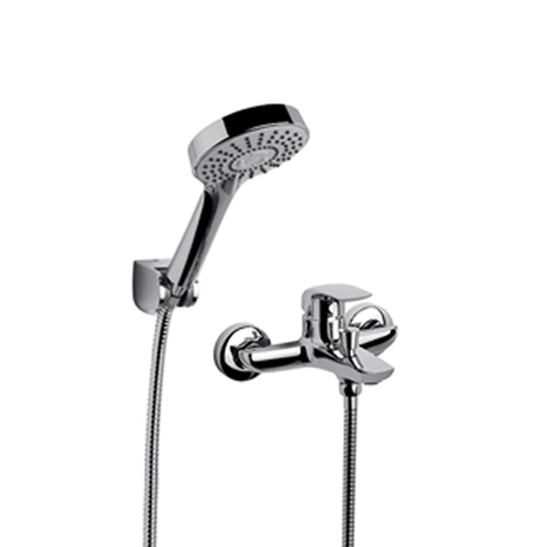 Single handle external shower/tub set