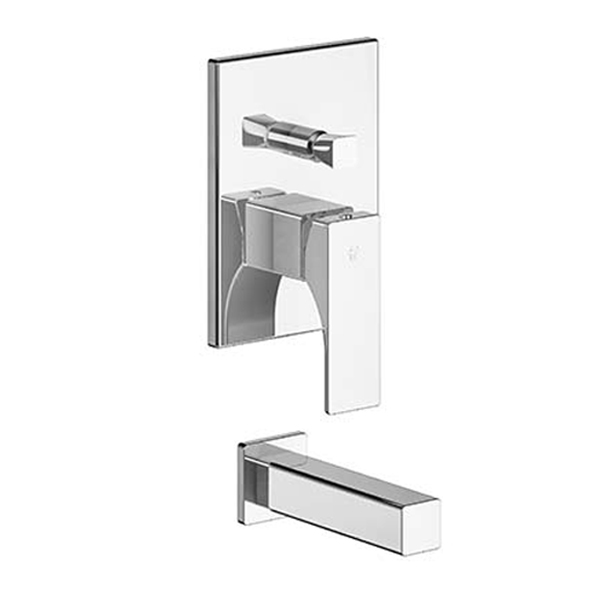 Single handle tub and shower mixer