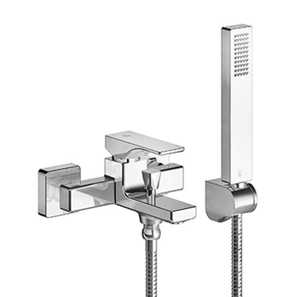 Single handle external shower/tub set