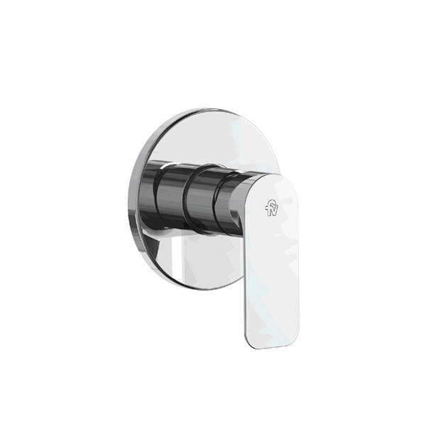 In wall single handle shower mixer