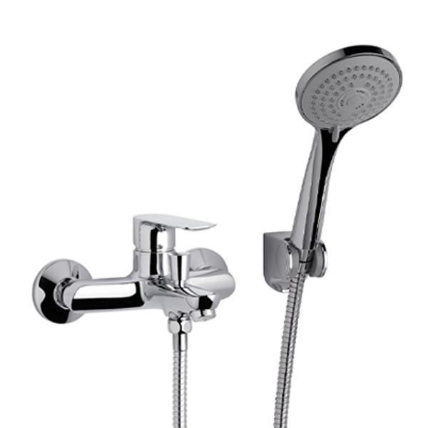 Single handle external shower/tub set