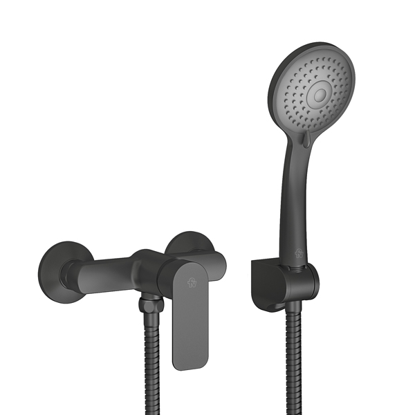 Single handle external shower