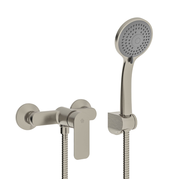 Single handle external shower