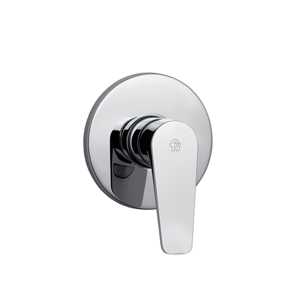 In wall single handle shower mixer