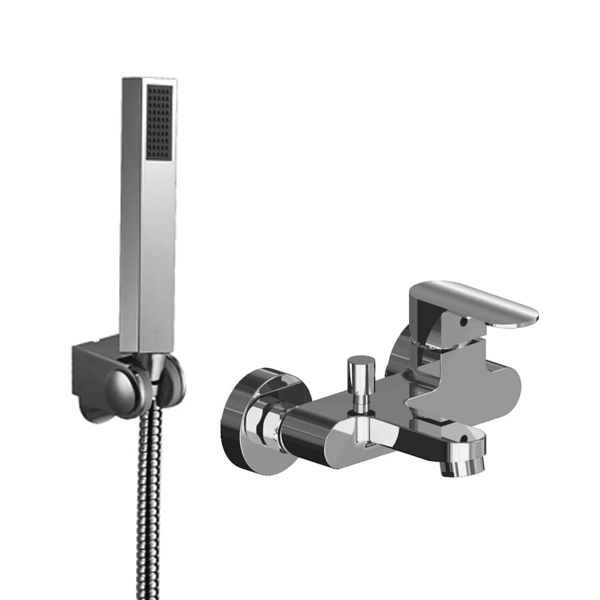 Single handle external shower/tub set