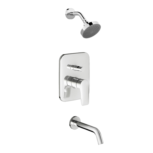 Single handle tub and shower mixer