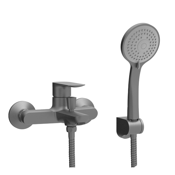 Single handle external shower/tub set