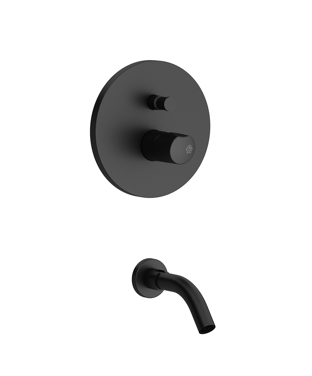 Single handle bath/shower set.
