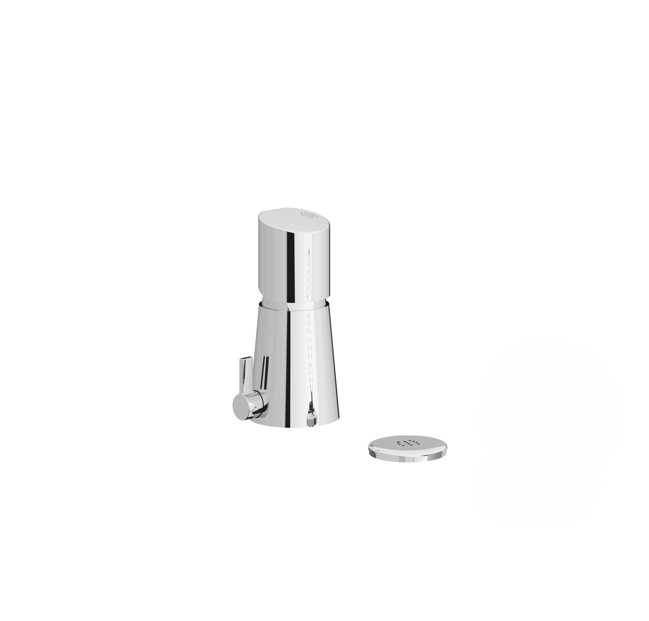 Single handle bidet set.