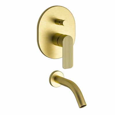 Single handle bath/shower set.
