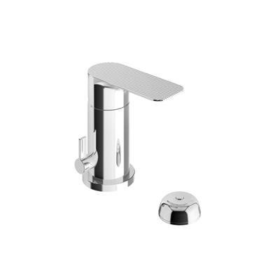 Single handle bidet set, with stopper.