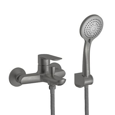 Single handle bath/shower wall mount mixer.