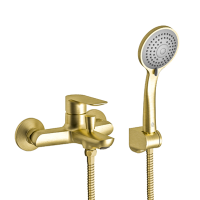 Single handle bath/shower wall mount mixer.