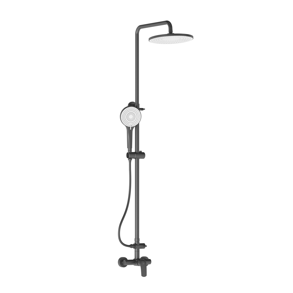 Manual and overhead external shower.