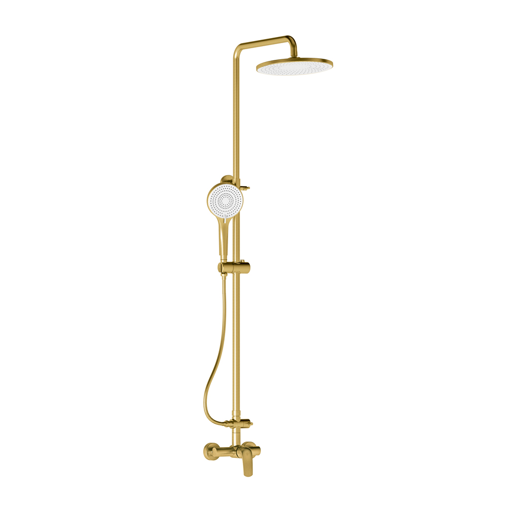 Manual and overhead external shower.