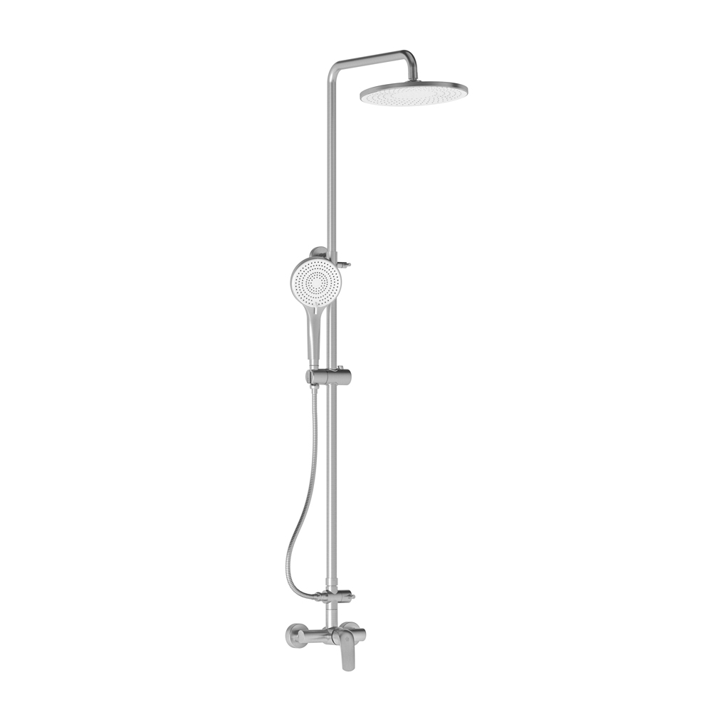 Manual and overhead external shower.