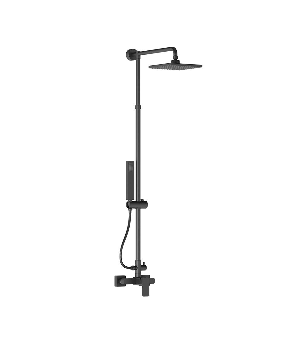 Manual and overhead external shower.