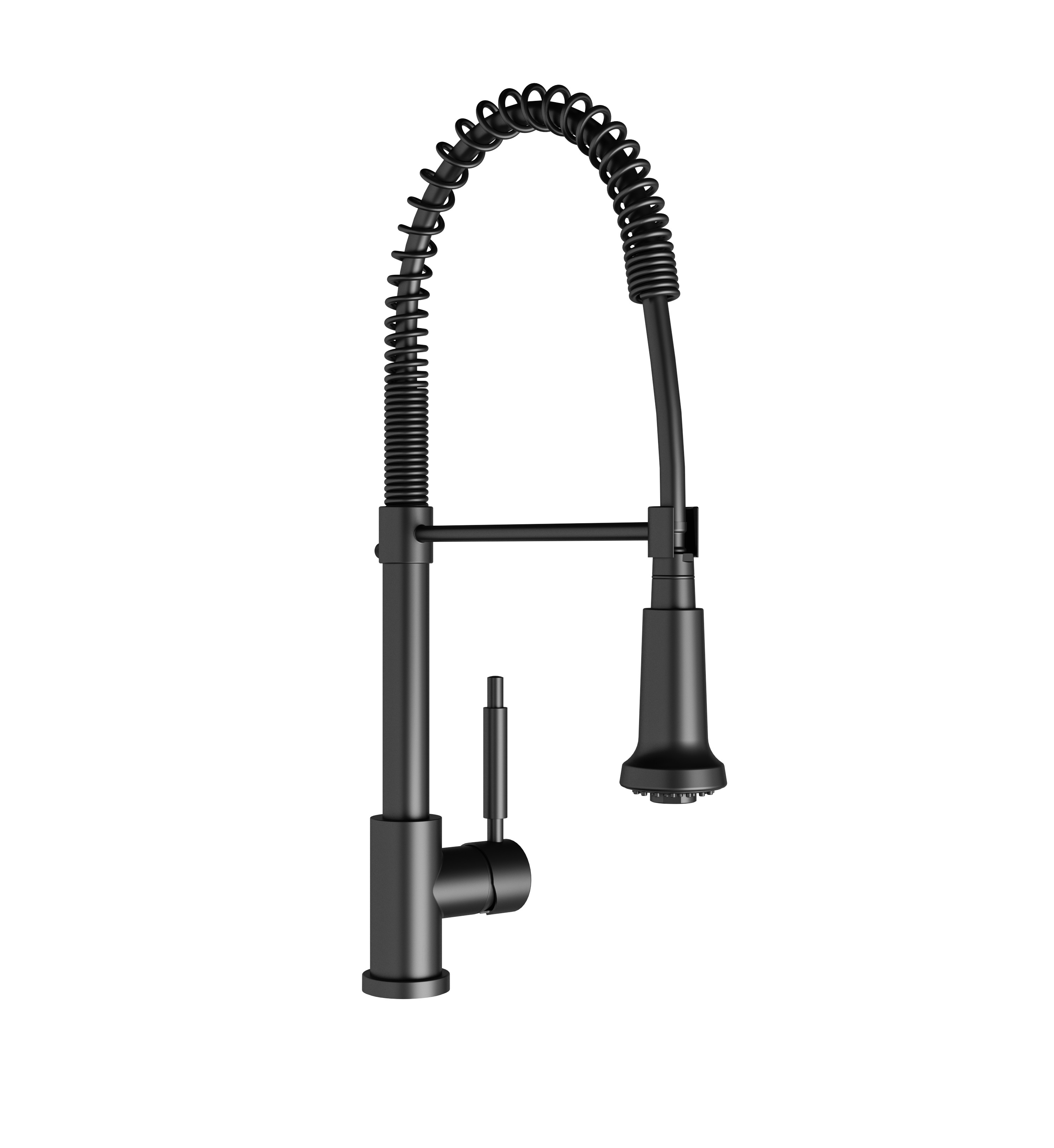 Single handle deck mount kitchen mixer.