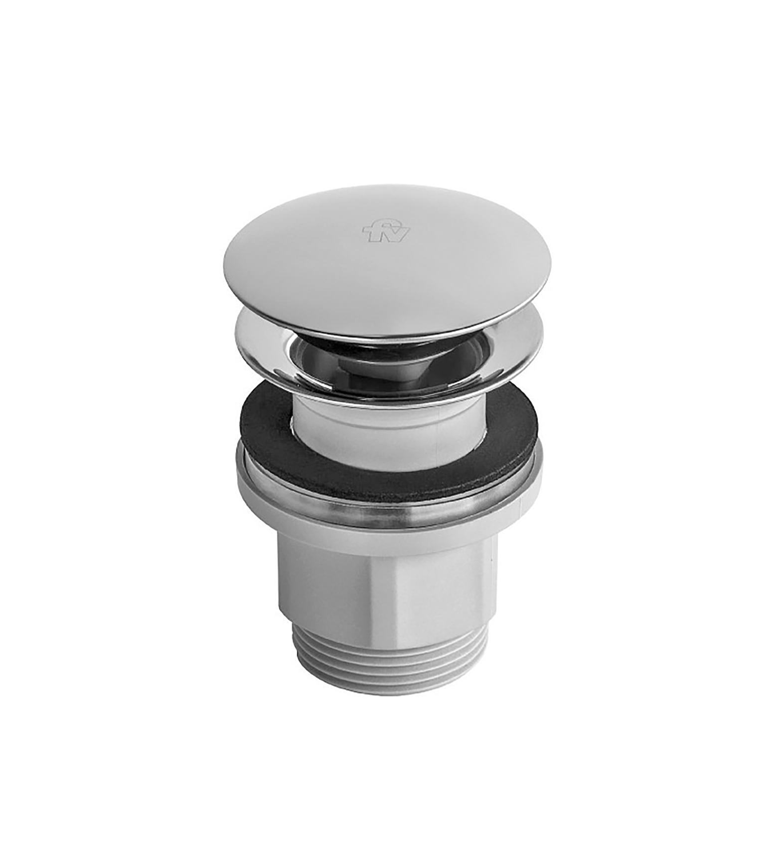 Soft-touch lavatory drain