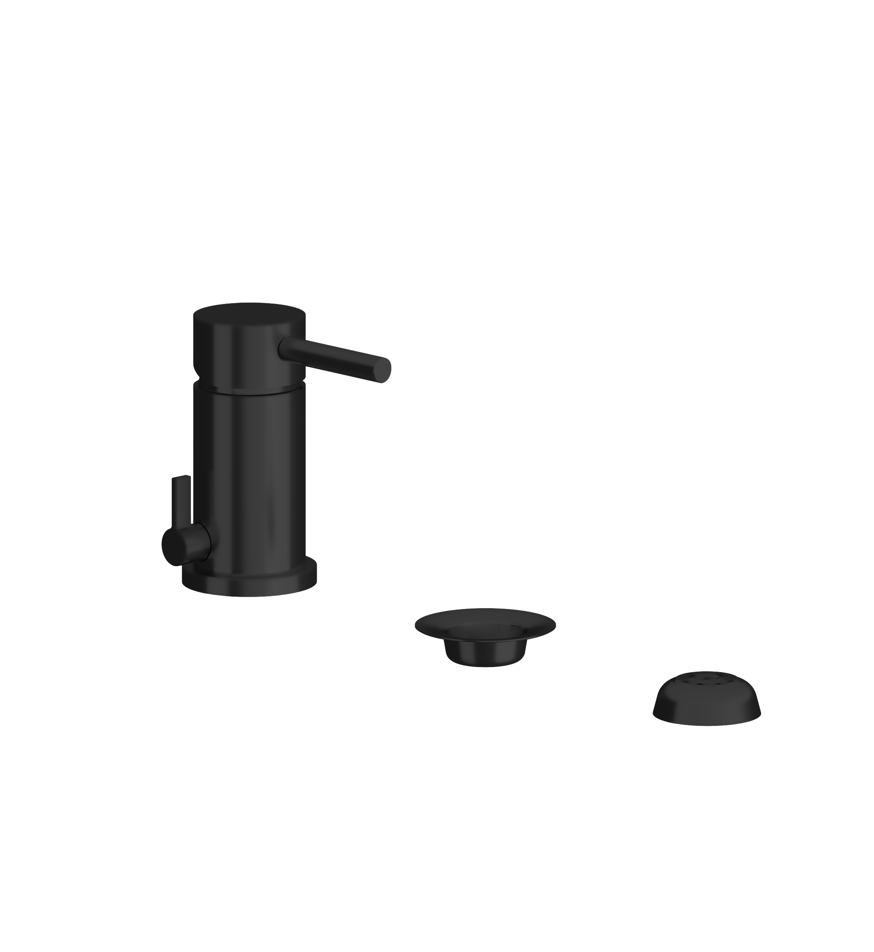 Single handle bidet set.