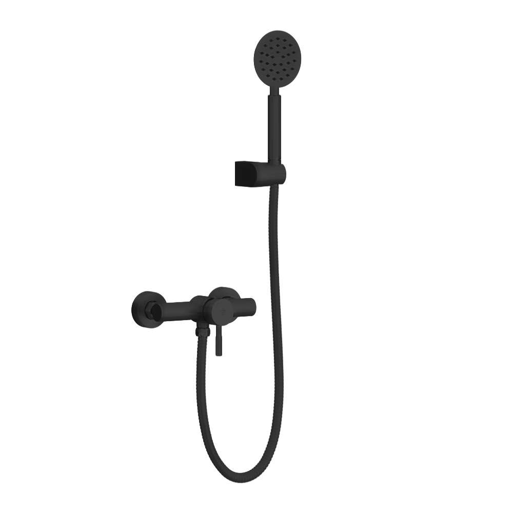 Wall-mounted shower mixer.