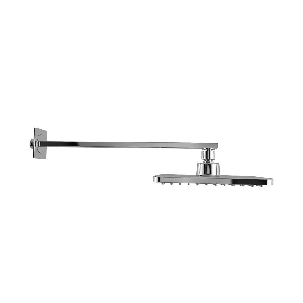 Complete, articulated shower head