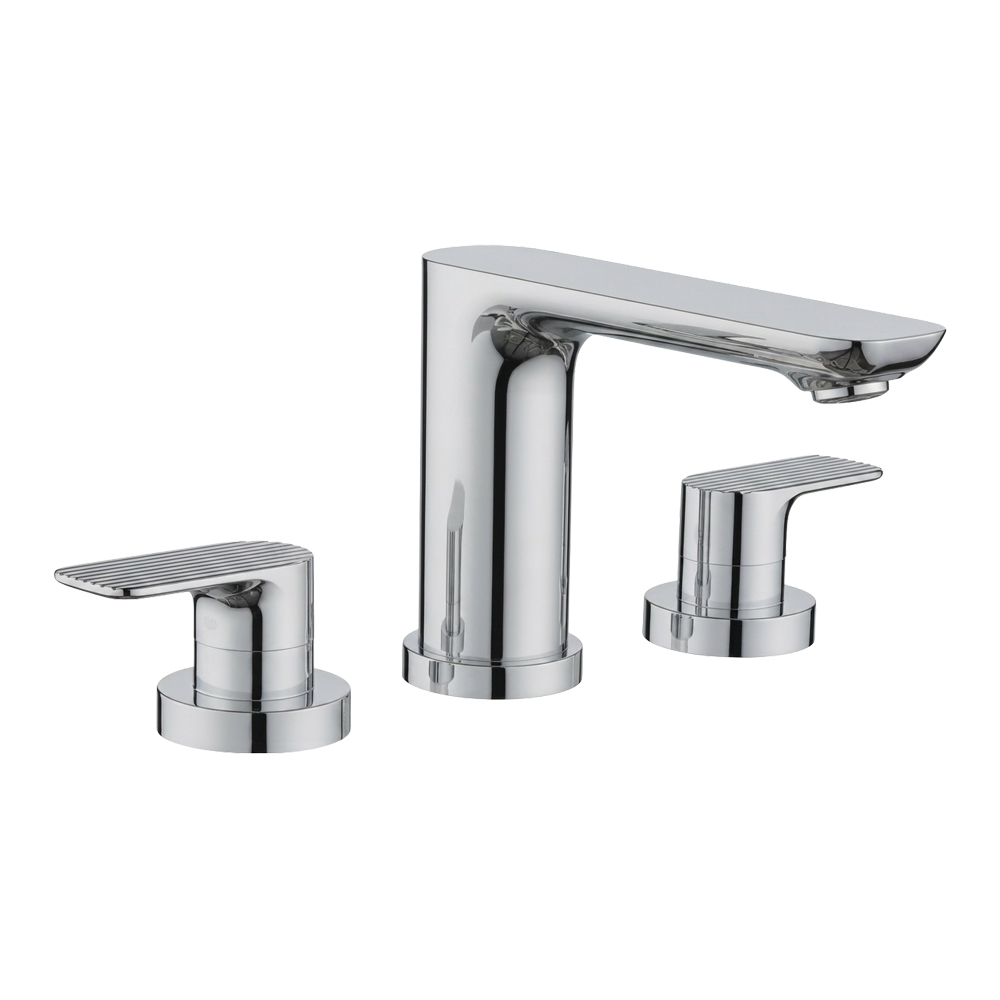 Widespread lavatory faucet
