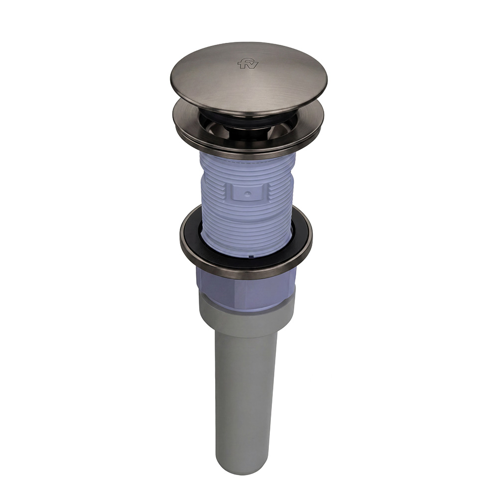 Soft-touch sink drain.