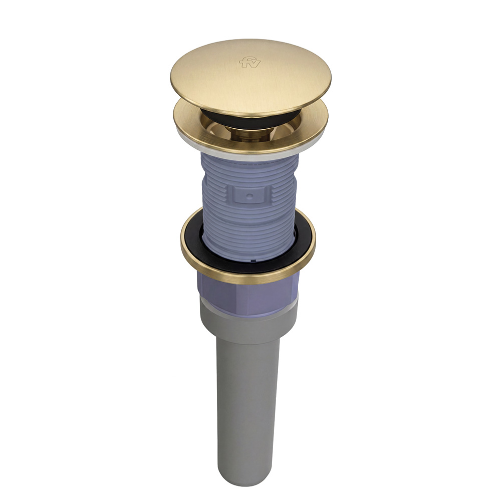 Soft-touch sink drain.