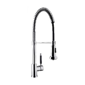 Single handle deck mount kitchen mixer.