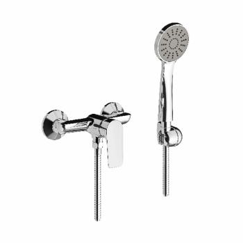 Single handle external shower