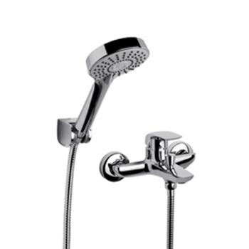 Single handle external shower/tub set