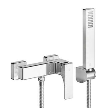 Single handle external shower