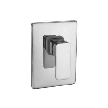 In wall single handle shower mixer