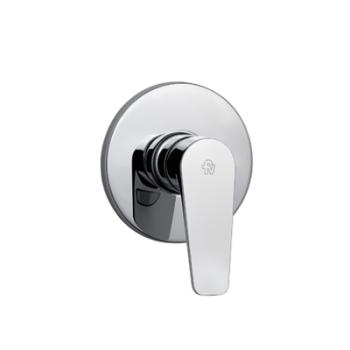 In wall single handle shower mixer