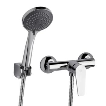 Single handle external shower