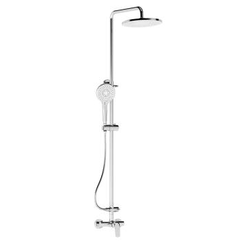 Manual and overhead external shower.
