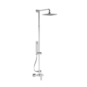 Manual and overhead external shower.