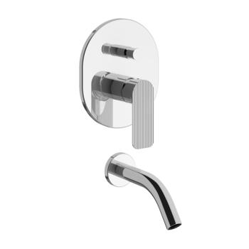 Single handle bath/shower set.