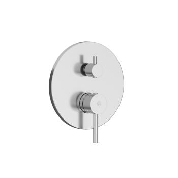  Built-in single lever for shower and bathtub.