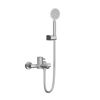 Shower and tub mixer with hand shower.