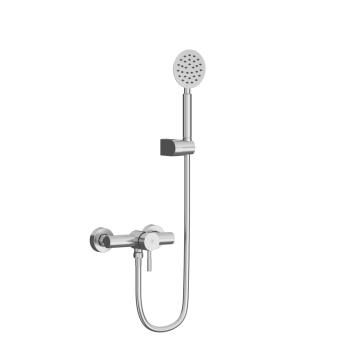 Wall-mounted shower mixer.