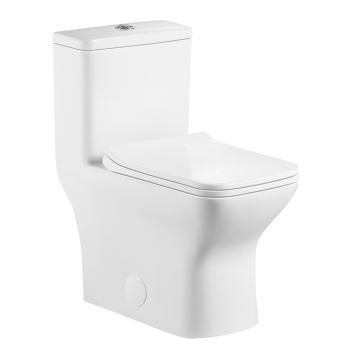 One piece toilet