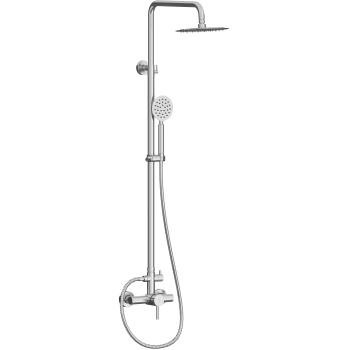 Manual and overhead external shower.