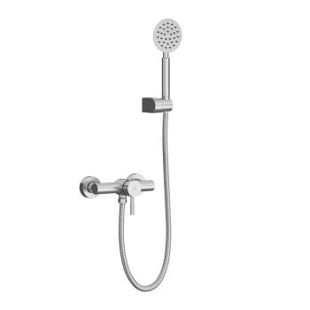 Wall-mounted shower mixer.